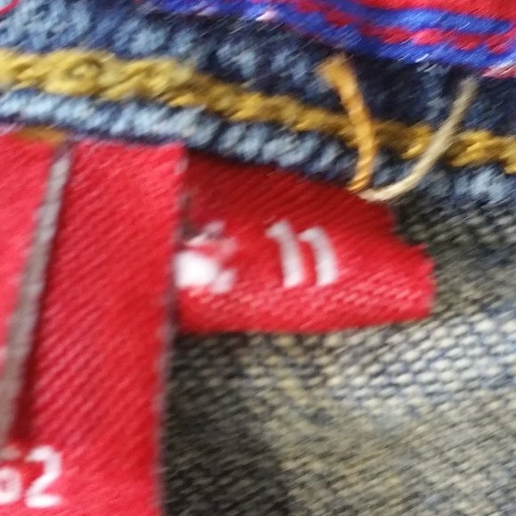 LeMore Vintage 90's Patch Covered Jeans SZ 11. - Picture 7 of 8